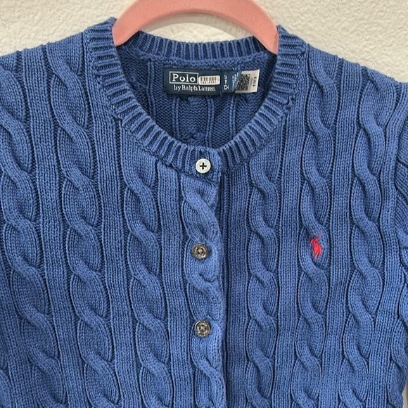 Polo Ralph Lauren Cable Knit Long Sleeve Cardigan, RTR - Picture 6 of 8